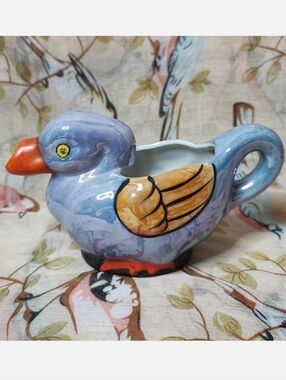 Lusterware Lustreware Figural Duck Whimsical Creamer Pitcher Vintage Japan